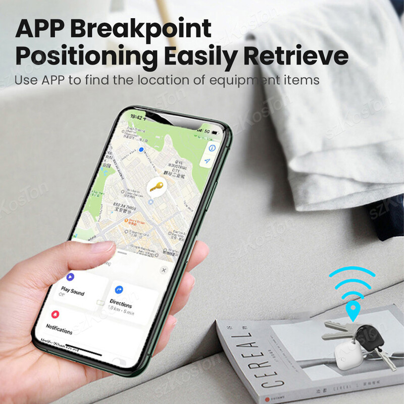 Mini Smart Tag Za IOS sustav Find My App GPS Tracker Bluetooth-kompatibilan Keys Finder Anti-lost For Bag Novčanici Luggage Locator
