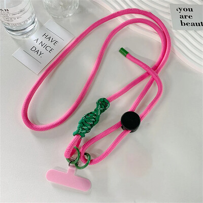 Mielas telefono dirželis, reguliuojamo skersmens lauko universalus dėklas, skersinis ant peties kortelės kaklo laido spaustukas, pakabinamas nuo pametimo riešo dirželis