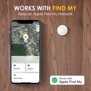 HTag Smart Bluetooth GPS Tracker Εργαστείτε με την Apple Find My APP Anti Lost Reminder Εντοπιστής κλειδιού αυτοκινήτου Προσωπικά αντικείμενα Finder για παιδιά