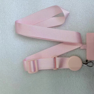 Сваляща се регулируема каишка Crossbody Patch Phone Lanyard за телефон Плосък найлонов лепенка Колие Щипка Висящ кабел Въже