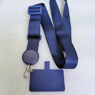 Сваляща се регулируема каишка Crossbody Patch Phone Lanyard за телефон Плосък найлонов лепенка Колие Щипка Висящ кабел Въже