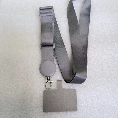 Сваляща се регулируема каишка Crossbody Patch Phone Lanyard за телефон Плосък найлонов лепенка Колие Щипка Висящ кабел Въже