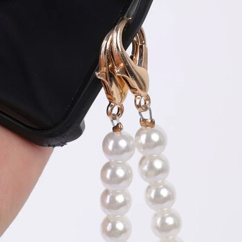 Universal Crossbody Phone Lanyard New Pearl Beaded λουράκια 20/50/80/110cm Μήκος λουράκι για μενταγιόν τσάντα κινητού τηλεφώνου