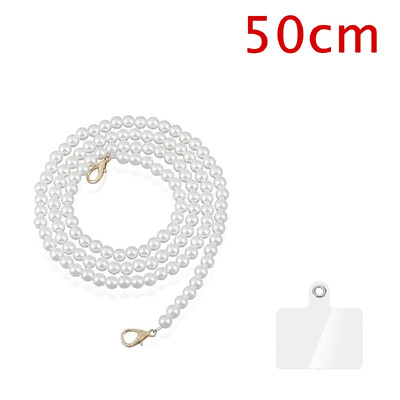 Универсален ремък за телефон Crossbody Нови каишки с перлени мъниста 20/50/80/110 см дължина на каишка за мобилен телефон Висулки за чанта за чанта
