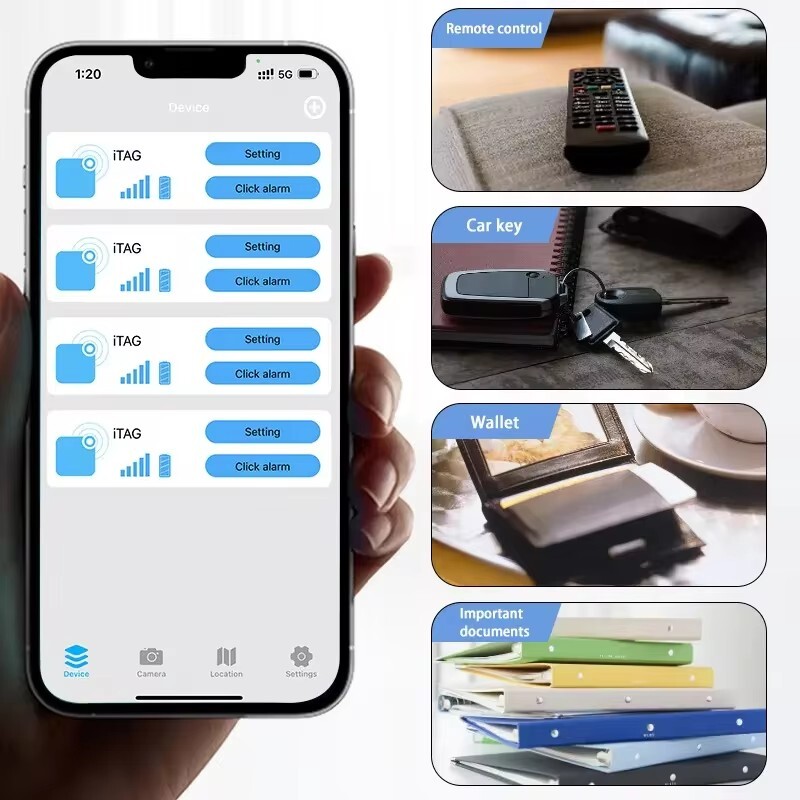 Нов интелигентен мини GPS тракер за домашни любимци Анти-загубен безжичен ключ за проследяване за деца Кучета Котки Портфейл Локатор за багаж Търсене на проследяващо устройство