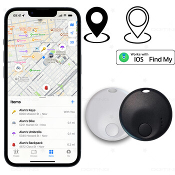 Νέα Mini Smart Tag, Bluetooth Tracker αποσκευών. Λειτουργεί με το Apple Find My (μόνο για iOS), τον εντοπισμό αντικειμένων για κλειδί, αποσκευές, σακίδιο πλάτης