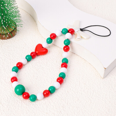 Božićna serija Lanac za mobilni telefon Božićno drvce Privjesak Remen protiv gubitka Lanac Svečani remen za mobitel IPhone Samsung