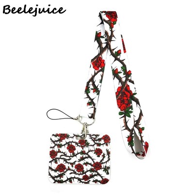 Cvijeće Kreativna anime uzica Držač značke Uže za osobne iskaznice Uže za telefon Ključevi Uže uzica oko vrata Privjesak za ključeve Dekoracija