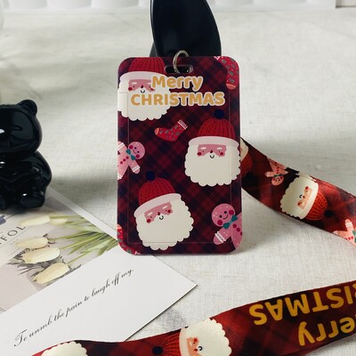 Božićni remen za oko oko vrata, privjesak za ključeve, držač značke, osobna iskaznica, propusnica, uže za vješanje, uže za vješanje, za ključeve, dodaci