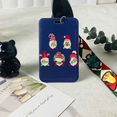 Božićni remen za oko oko vrata, privjesak za ključeve, držač značke, osobna iskaznica, propusnica, uže za vješanje, uže za vješanje, za ključeve, dodaci