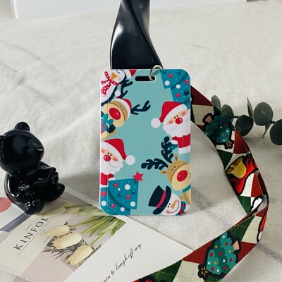 Božićni remen za oko oko vrata, privjesak za ključeve, držač značke, osobna iskaznica, propusnica, uže za vješanje, uže za vješanje, za ključeve, dodaci