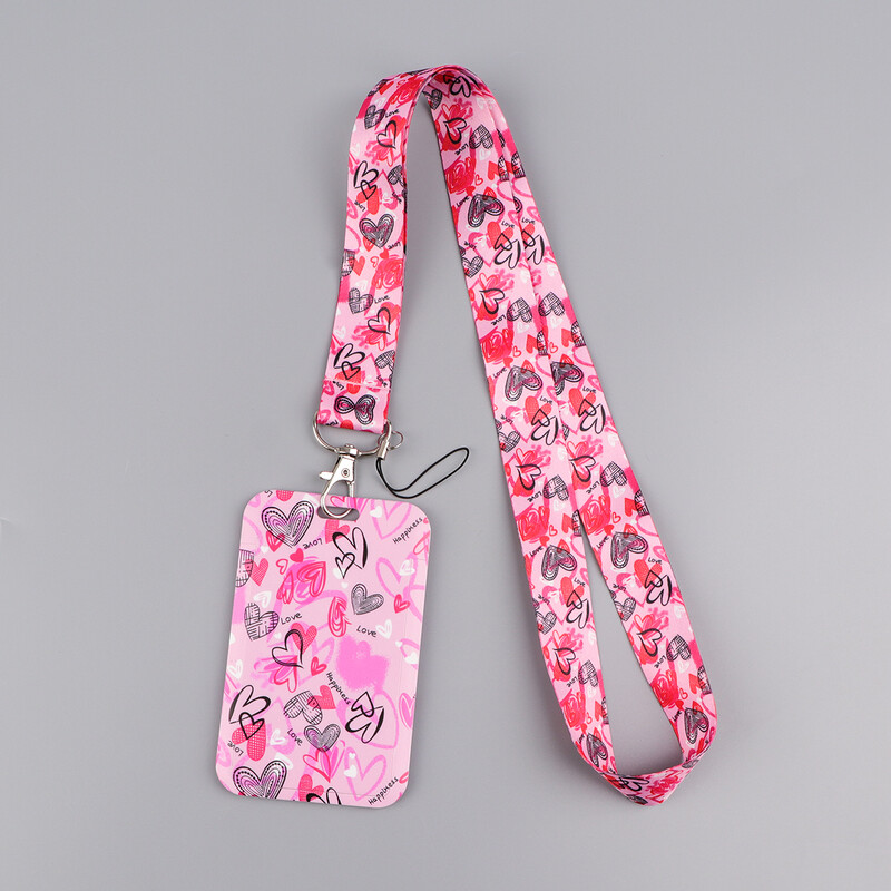 Butterfly Love Style kaelapael võtmete jaoks ID-kaardi kate Märgihoidja Äritelefoni Võtmepael kaelarihmad võtmehoidja