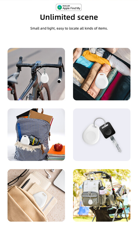 Prijenosni mini Smart Tag Radi s Appleom Find My MFI za iPhone Device Tracker, Key Pets Kids Locator Anti Lost