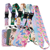 LX1202 Butterfly Rainbow TV Show Traka za ključ oko vrata Držač kartice Držač značke Privjesak za ključeve Držač za ključeve Dodaci za ključeve Poklon