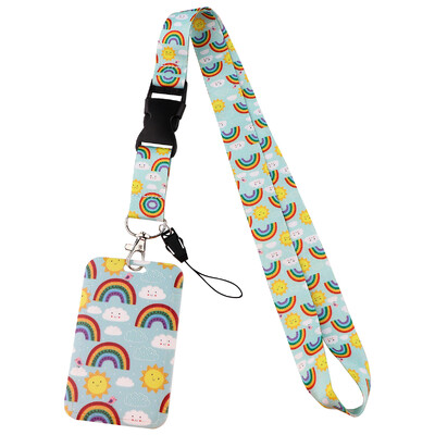 LX1202 Butterfly Rainbow TV Show Traka za ključ oko vrata Držač kartice Držač značke Privjesak za ključeve Držač za ključeve Dodaci za ključeve Poklon