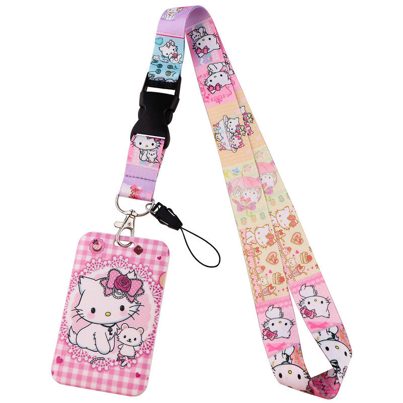 LX1202 Butterfly Rainbow TV Show Traka za ključ oko vrata Držač kartice Držač značke Privjesak za ključeve Držač za ključeve Dodaci za ključeve Poklon