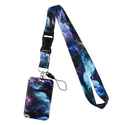 LX840 Zvjezdano noćno nebo Uzica za polarna svjetla Lariat Telefon Uže za ključeve ID iskaznica Držač značke Privjesak Traka oko vrata Pokloni