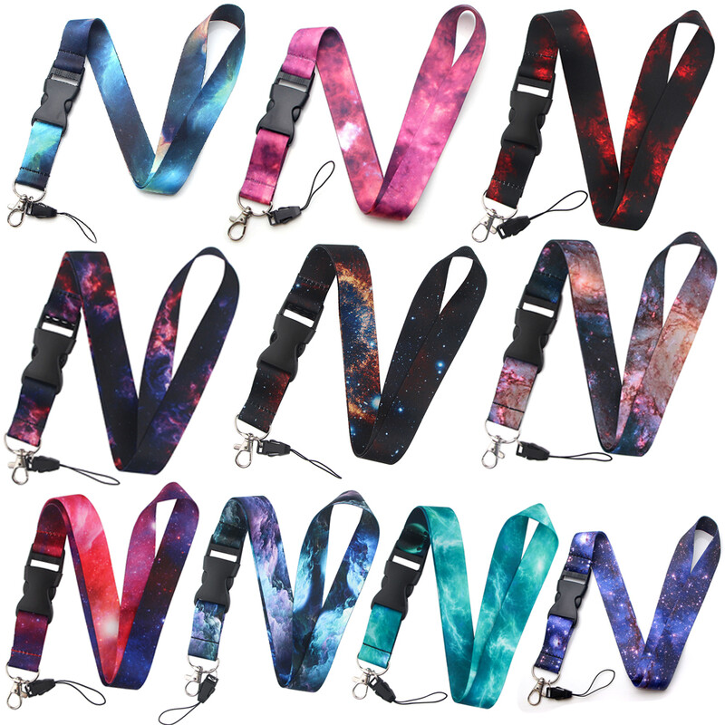 LX840 Zvjezdano noćno nebo Uzica za polarna svjetla Lariat Telefon Uže za ključeve ID iskaznica Držač značke Privjesak Traka oko vrata Pokloni