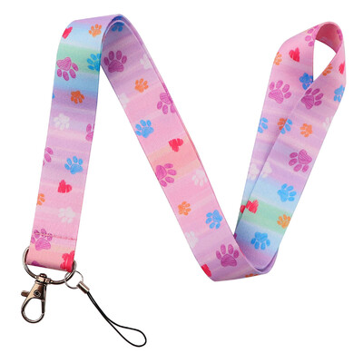 LX1304 Crtani mačak uže za ključeve ID kreditne bankovne kartice Poklopac za bedž Držač privjeska za telefon Uže za ključeve Dodaci za privjesak