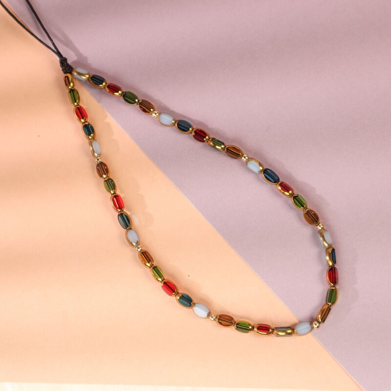 Originalni dizajn Telefonski privjesak u boemskom stilu, remen za ključeve, privjesak za ključeve, metalni lanac za kameru, očuvana boja, uže