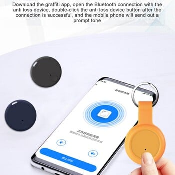 Dog Cat Real Time Mini GPS Tracker Keychain 5.0 15m Τσάντα κατοικίδιων σε μεγάλη απόσταση Πορτοφόλι αποσκευών Παρακολούθηση Smart Key Finder