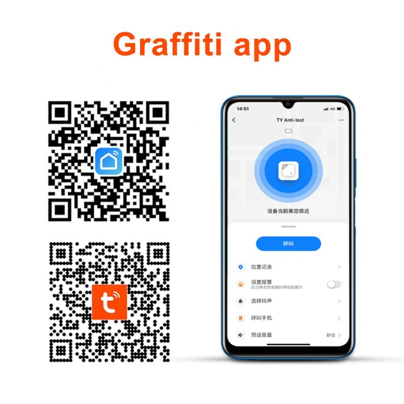 Pas Mačka Mini GPS Tracker Privjesak za ključeve u stvarnom vremenu 5.0 15m Long Distance Torba za kućne ljubimce Praćenje novčanika prtljage Smart Key Finder