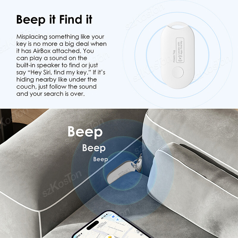 Mini GPS Tracker za Apple Find My APP Smart Tag uređaj za praćenje Bluetooth-kompatibilan Finder za IOS sustav Ključevi Novčanik Torbe