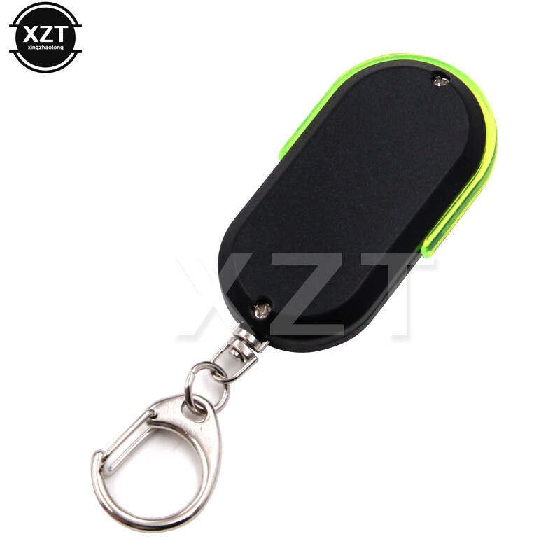 Prijenosni bežični 10 m Anti-Lost Alarm Finder Key Finder Locator Keychain Zviždaljka Zvuk s LED svjetlom Mini Anti-Lost Key Finder praktičan