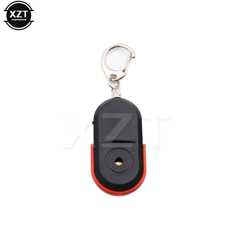 Prijenosni bežični 10 m Anti-Lost Alarm Finder Key Finder Locator Keychain Zviždaljka Zvuk s LED svjetlom Mini Anti-Lost Key Finder praktičan