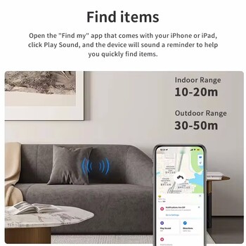 Bluetooth GPS Έξυπνος ανιχνευτής ετικετών αέρα Child Pet Finder Car Smart Tag Airtag Tracker για Apple Find My ALocator MFI Rated for IOS