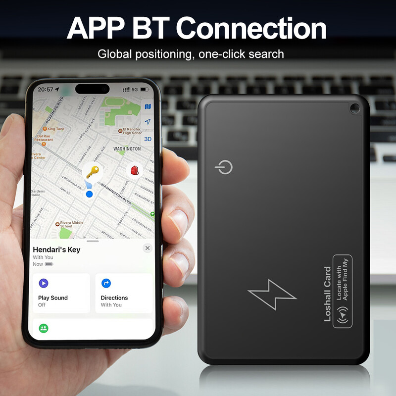 Bežični punjač Punjenje Kartica za praćenje Novčanik GPS lokator Pametna mini oznaka za Apple uređaj Find My Airtag Zamjena GPS Finder