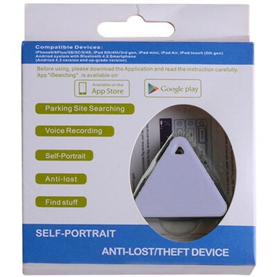 Ключодържател Тракер Предотвратяване на загуба на домашни любимци Преносим триъгълник Анти-изгубен Тракер Частен модел Ключ Портфейл Тракер Пластмаса Мини