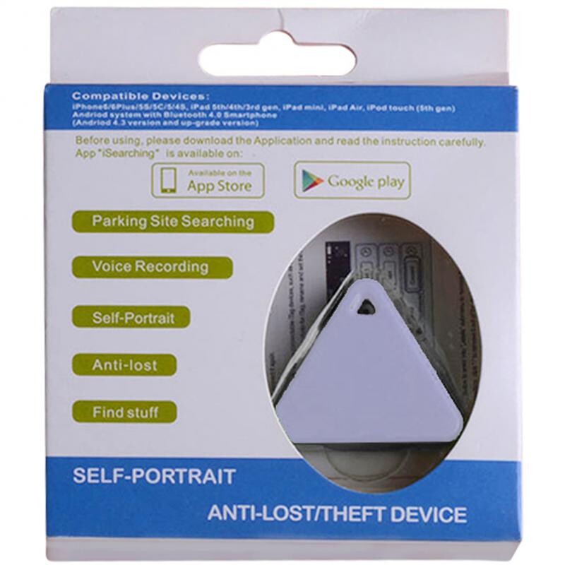 Ключодържател Тракер Предотвратяване на загуба на домашни любимци Преносим триъгълник Анти-изгубен Тракер Частен модел Ключ Портфейл Тракер Пластмаса Мини