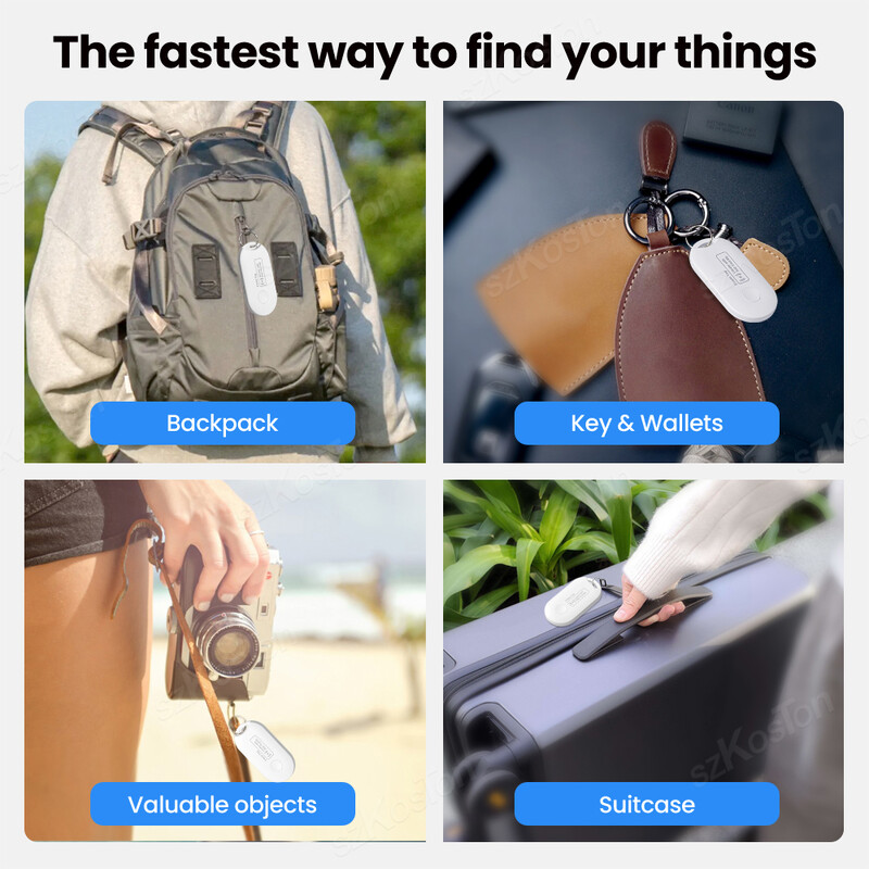 Bluetooth GPS тракер за подмяна на Air Tag чрез Apple Find My to Locate Bag Bottle Card Wallet Bike Keys Finder MFI Smart ITag