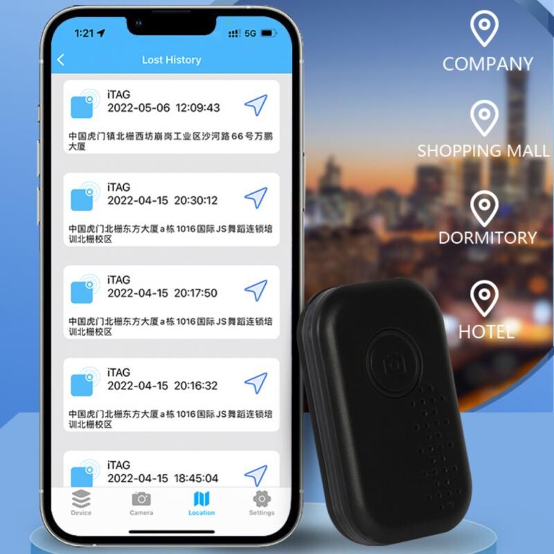 Smart Tracker Uređaj protiv gubitka Praćenje mobilnog telefona Dvosmjerni alarm Daljinski upravljač Samookidač Pametni lokator Kindelf App