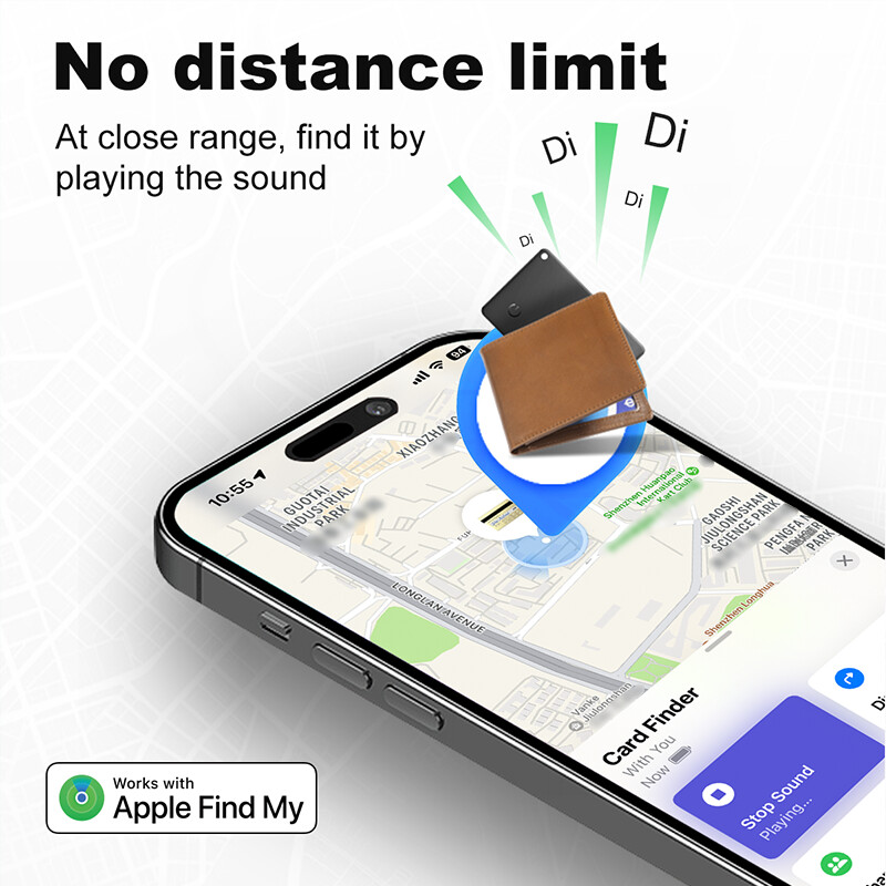 Magnetiline laadimisjälgija Rahakott Air Card Ultra Thin Tracker Apple MFi-ga Find My Keys Kohvri lokaator Telefoni tarvikud