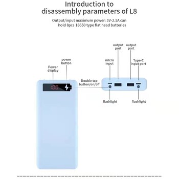 Θήκη 18650 Battery Power Bank Θήκη διπλής USB Micro USB Type C Θήκη για Iphone Xiaomi Κινητό Τηλέφωνο αποθήκευσης μπαταρίας Κουτί DIY Shell