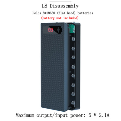18650 Battery Power Bank Case Dual USB Micro USB Type C Holder Case for Iphone Xiaomi Mobile Phone Battery Storage Box DIY Shell