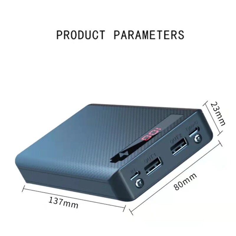 18650 Battery Power Bank Case Dual USB Micro USB Type C Holder Case for Iphone Xiaomi Mobile Phone Battery Storage Box DIY Shell
