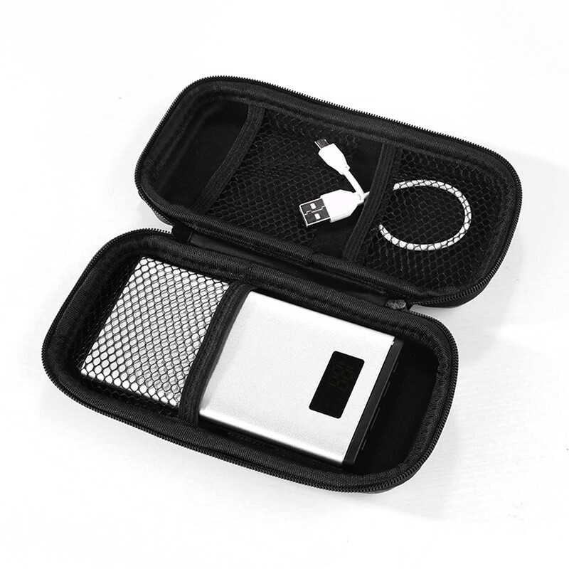 190*100*40MM „Power Bank“ krepšys „Power Bank 3“ dangtelis įkroviklio krepšys, įmontuotas dėklas „Power Bank“ 20 000 mAh „Pro“ išorinis akumuliatoriaus nešiojimo krepšys