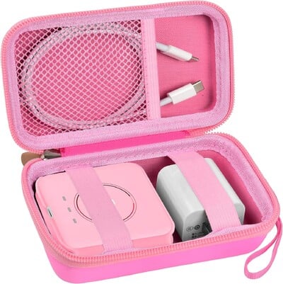 Калъф за пътуване за UCOMX за Nano/за Iseyyox/за LISEN/за RTOPS 3 в 1 безжично зарядно устройство, сгъваем държач за зарядна станция