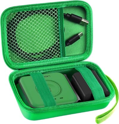 Калъф за пътуване за UCOMX за Nano/за Iseyyox/за LISEN/за RTOPS 3 в 1 безжично зарядно устройство, сгъваем държач за зарядна станция