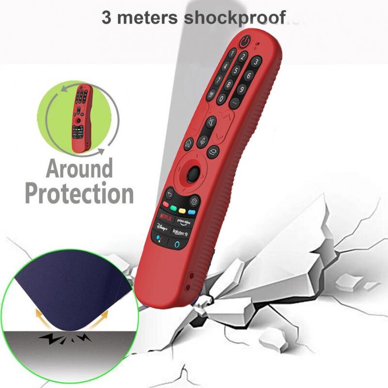 Защитен мек силиконов калъф за LG AN-MR21GC AN-MR21GA AN-MR21N Magic Remote Control Cover Удароустойчиво миещо се дистанционно