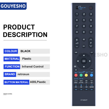 Νέο CT-90327 Replace Remote for Toshiba TV CT-90307 CT-90287 CT90273 CT90274 CT90288 CT-9995 865 CT-90273 CT-90296