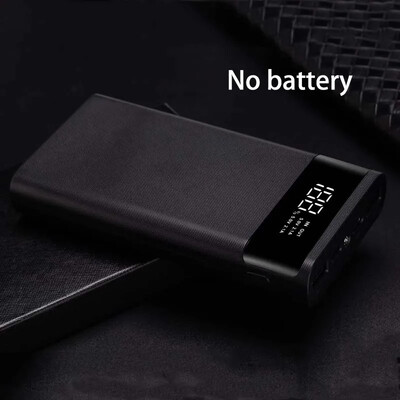 LED Powerbank Dėklo dangtelis 6*18650 Baterija Micro Type C USB prievadai LED skaitmeninis ekranas Power Bank Kit dalys Išorinis įkroviklis