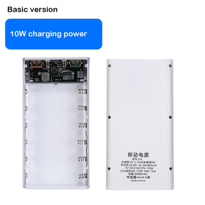 Направи си сам 6x21700 QC3.0 Батерия Power Bank Калъф 22,5 W Бързо зареждане Power Bank Калъф Мобилен телефон Преносимо зарядно устройство за батерии