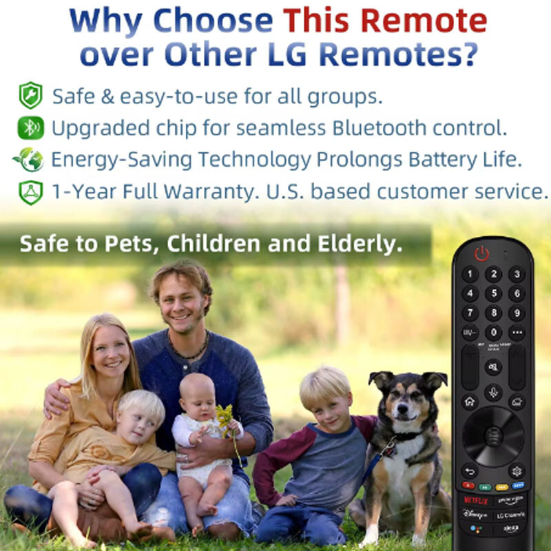 Zamjenski Magic daljinski upravljač MR22GA/GN za LG Smart TV s funkcijom glasa i pokazivača