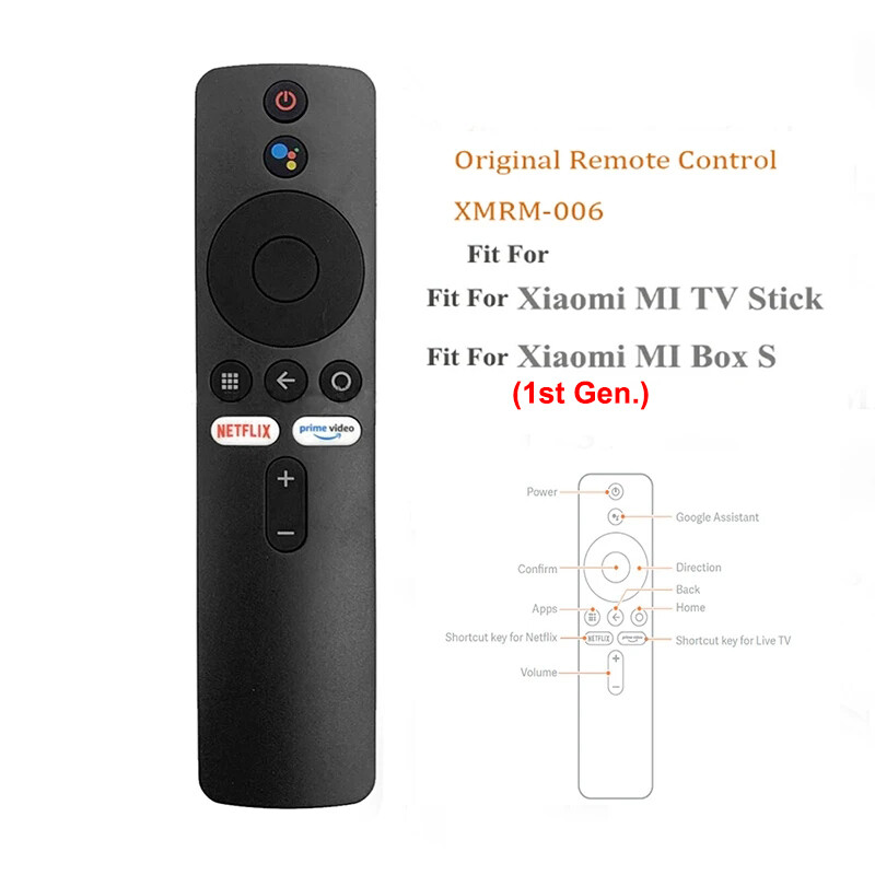 Za Xiaomi MI Box S Bluetooth glasovni daljinski upravljač XMRM-006 Smart TV Box MI TV Stick MDZ-22-AB MDZ-24-AA Google Assistant