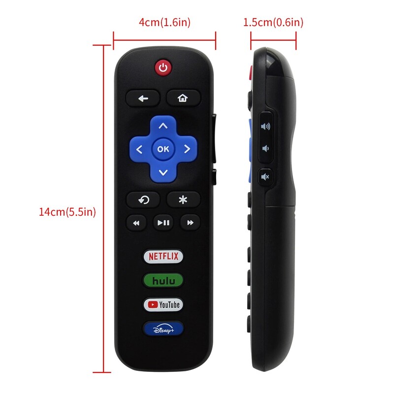 RC280A zamjenski daljinski upravljač samo za Roku TV za TCL Roku/Hisense Roku/Onn Roku/Philips Roku TV (nije za Stick and Box)