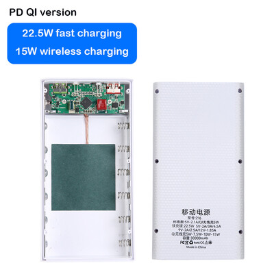 Направи си сам 6x21700 QC3.0 Батерия Power Bank Калъф 22,5 W Бързо зареждане Power Bank Калъф Мобилен телефон Преносимо зарядно устройство за батерии